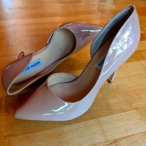 Steve Madden Size 10 Shiny Nude Heels